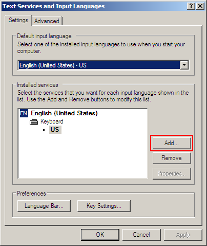 Region and Language Settings in XP